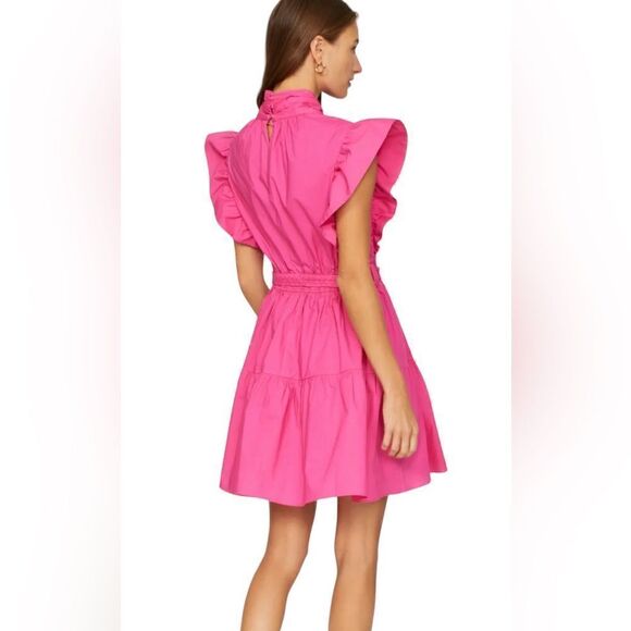 Derek Lam Pink Cut Out Mini Dress Size 10 - Picture 4 of 8